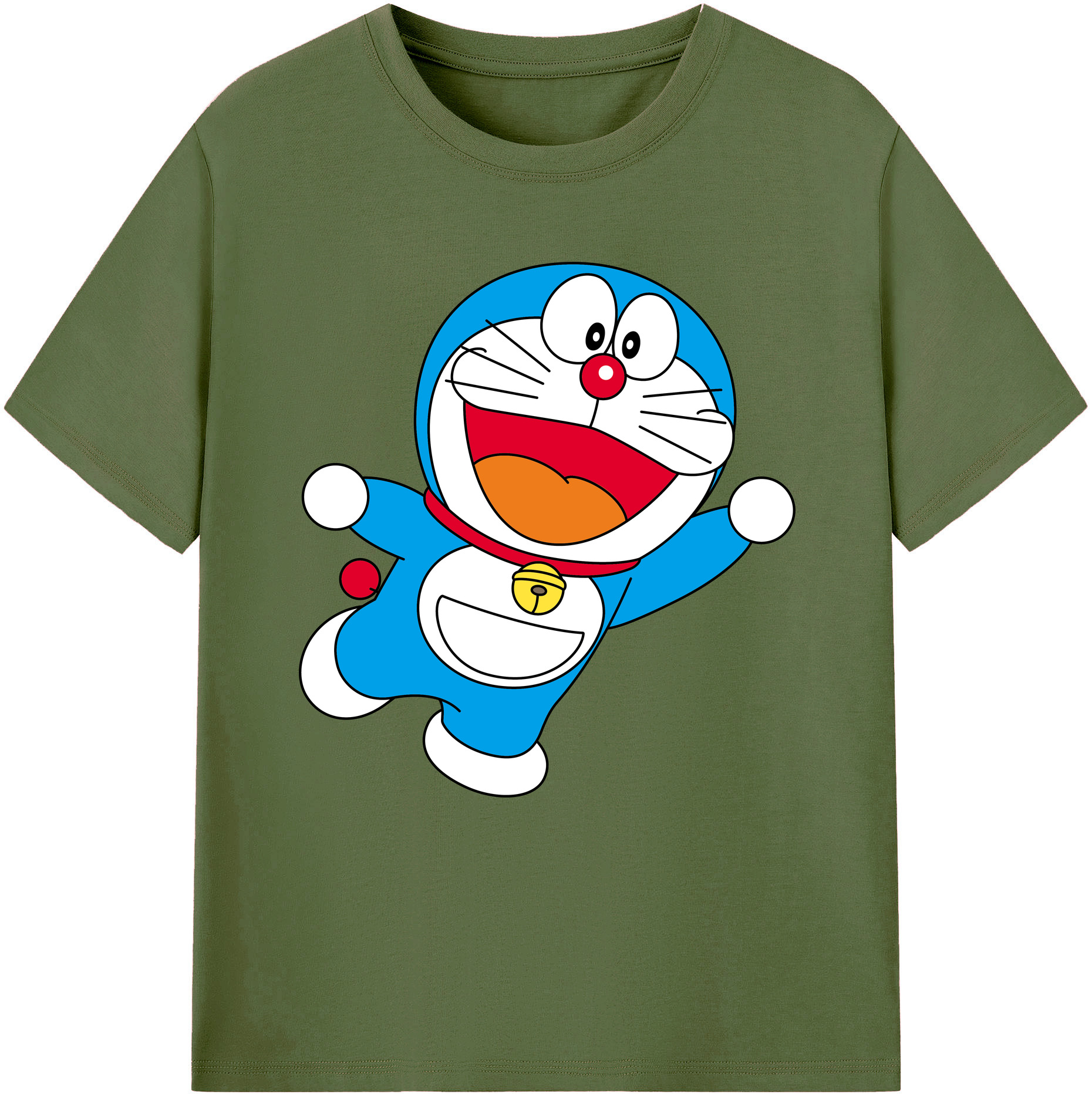 （画像用） ドラえもん Doraemon 綿100％半袖Tシャツ（フロントプリント）